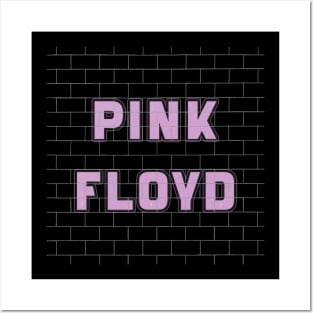 VINTAGE FLOYD TEXT ART (PINK FLOYD) Posters and Art